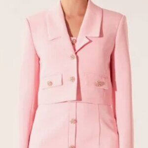 Endless Rose Set - Pink Mini Dress with Matching Crop Blazer